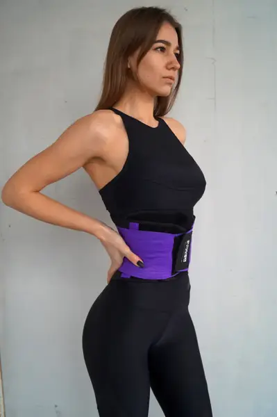 Пояс-корсет для підтримки спини Power System PS-6031 Waist Shaper Purple L/XL купити недорого в Україні, фото 6