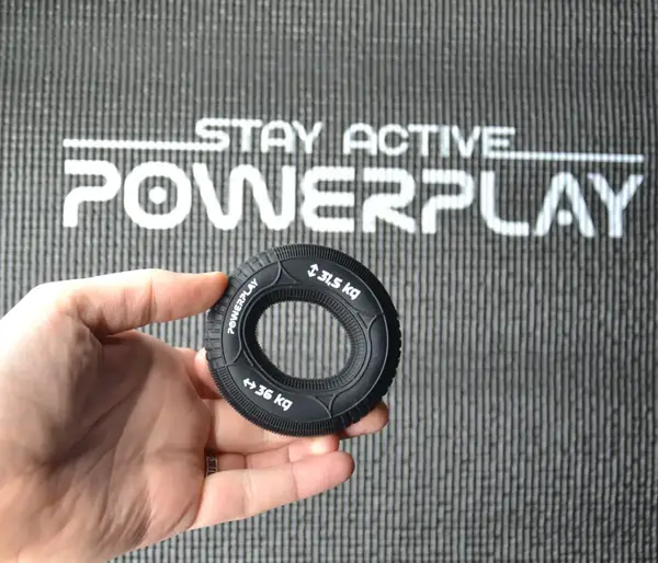 Эспандер кистевой силиконовый PowerPlay PP-4330 Hand Grip Loops Hard 31.5-36 кг. Черный купить недорого в Украине, фото 5