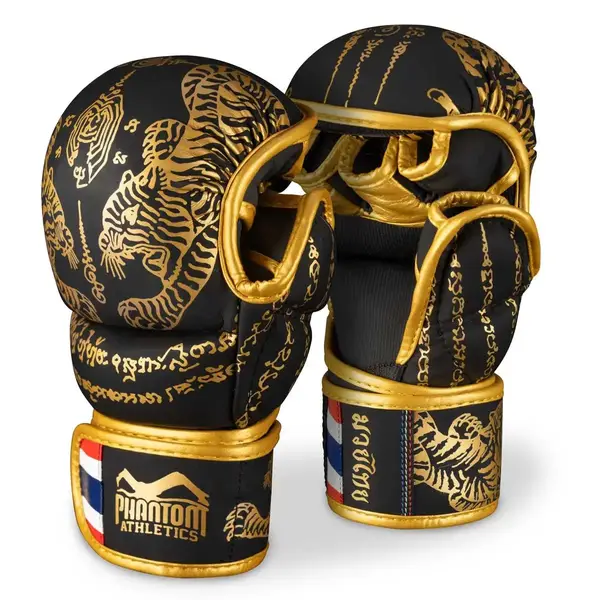 Перчатки для ММА Phantom Muay Thai Black Gold L/XL Black Gold купить недорого в Украине, фото 2