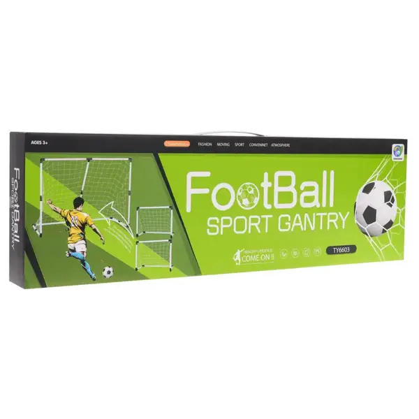 Ворота футбольні дитячі Ramiz TY6603 143 x 110 x 70 см, чорно-білі купити недорого в Україні, фото 9