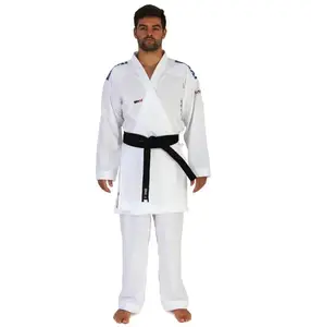 Кімоно для карате "JIN KUMITE GI ELITE" з ліцензією WKF (сині смуги на плечах) | білий | SMAI AS-034B купити