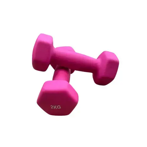 Гантель для фітнесу з неопреновим покриттям Generation Fitness FF51D4A-2kg (гарячо-рожевий) купити недорого в Україні, фото 5