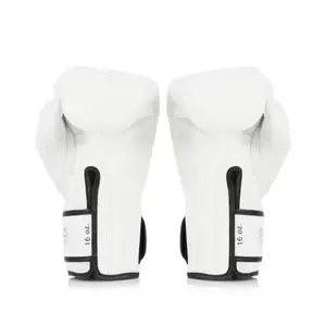 Боксерские перчатки Fairtex BGVG1 White 10 унций (бинты в комплекте) купить