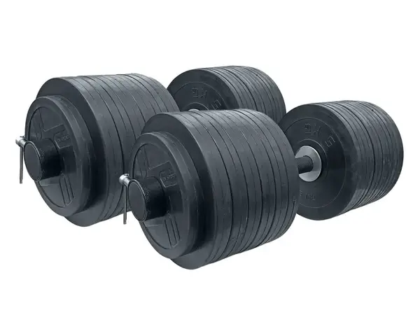 Гантелі обгумовані олімпійські RN-Sport 2 шт по 72 кг купити