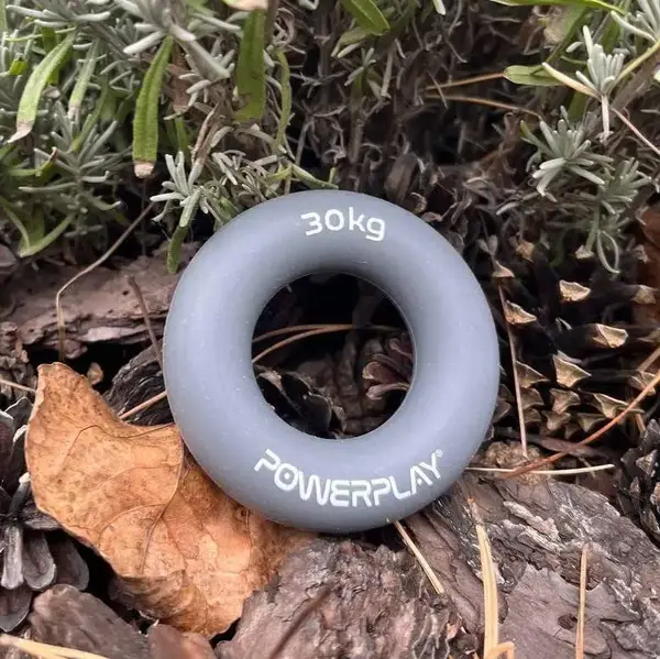 Еспандер кистьовий силіконовий PowerPlay PP-4324 Hand Grip Ring X-Hard 30 кг. Сірий купити недорого в Україні, фото 5