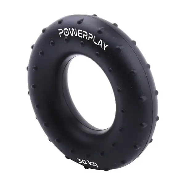 Эспандер кистевой силиконовый PowerPlay PP-4338 Hand Grip Hard 30 кг. Черный купить недорого в Украине, фото 2