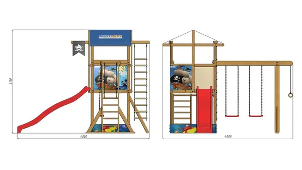 Дитячий майданчик SportBaby-14 купити недорого в Україні, фото 8