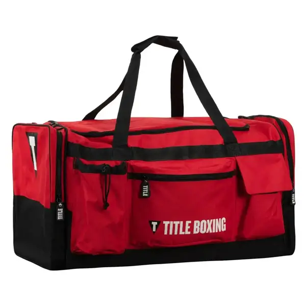 Спортивная сумка TITLE Boxing Deluxe Gear Bag Red (70л.) купить недорого в Украине, фото 4