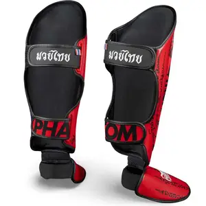 Защита голени и стопы Phantom Muay Thai Red S/M купить