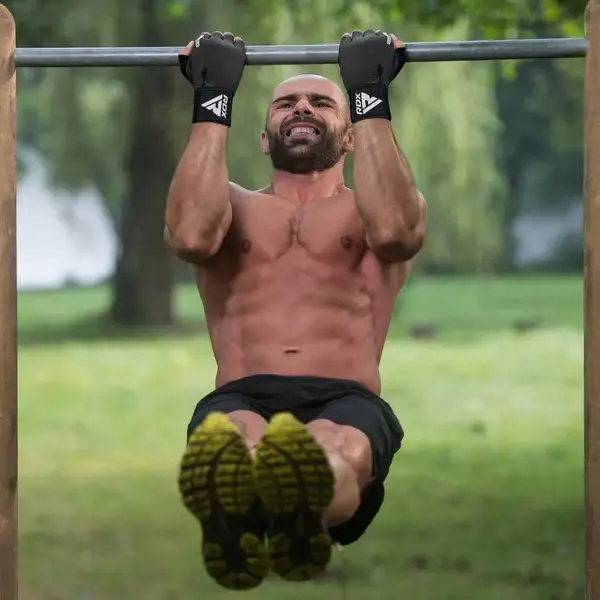 Перчатки для фитнеса RDX T2 Half Brown M купить недорого в Украине, фото 8