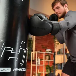 Боксерські рукавиці Hop-Sport HS-BG12 12oz чорні купити