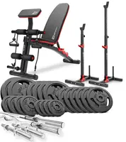 Набор Hop-Sport Strong 146 кг со скамьей HS-1035 и стойками 1005L купить