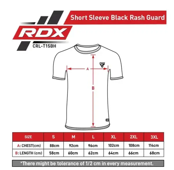 Рашгард із коротким рукавом RDX T15 Black 3XL купити недорого в Україні, фото 4