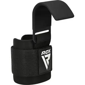 Крюки для тяги на запястье RDX W5 Gym Hook Strap Black Plus купить