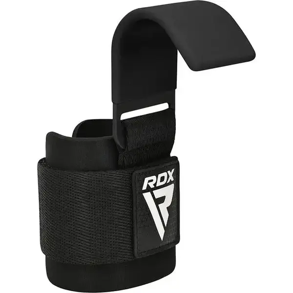 Крюки для тяги на запястье RDX W5 Gym Hook Strap Black Plus купить недорого в Украине, фото 2