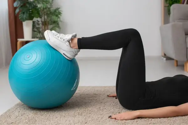 Мяч для фитнеса (фитбол) PowerPlay 4001 Ø65 cm Gymball Мятный + насос купить недорого в Украине, фото 5