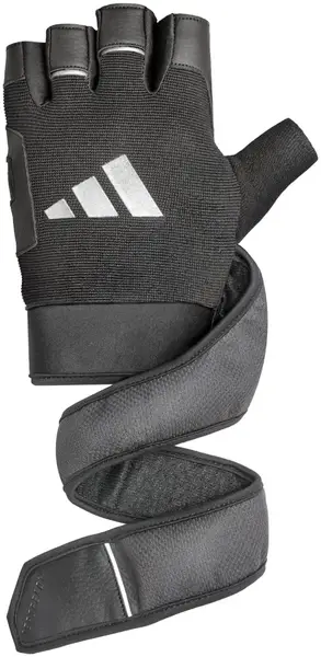 Перчатки для тренинга Adidas Wrist Wrap Training Gloves черный, белый уни XS купить недорого в Украине, фото 2
