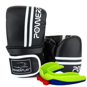 Снарядні рукавиці PowerPlay 3025 Чорно-Білі S (капа в подарунок) купити