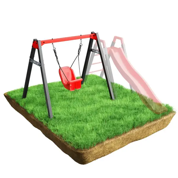 Качели K-SPORT KSOZ023 SUPER FUN - серо-красные - серо-красные купить недорого в Украине, фото 4