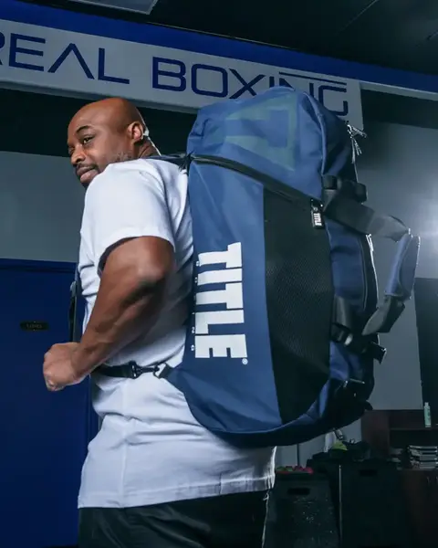 Спортивна сумка TITLE Boxing Champion Sport Bag/Backpack Blue/Black купити недорого в Україні, фото 10