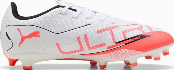 Бутси Puma ULTRA 5 PLAY FG/AG білий, помаранчевий Уні 45 (10,5UK) 29,5 см купити