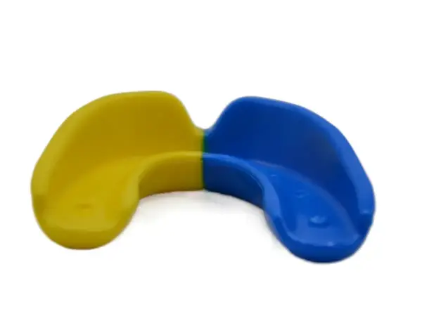 Капа боксерская PowerPlay 3311 SR взрослая (возраст 11+) Сине-Желтая купить недорого в Украине, фото 6