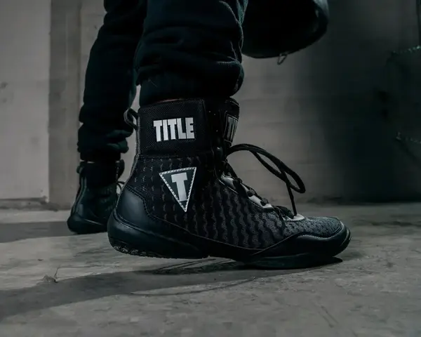 Боксерки (боксерская обувь) TITLE Boxing Predator II Shoes 2.0 Black/Grey 40р. купить недорого в Украине, фото 6