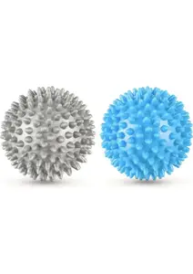 Набор массажных мячей Gymtek 70 мм 2 шт твердый/мягкий серо-голубой купить