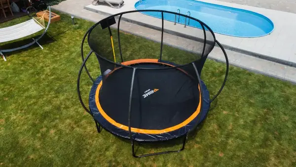 Батут PRIME SPORT INSIDE TITANPRO с внутренней сеткой 10 футов оранжевый купить недорого в Украине, фото 8