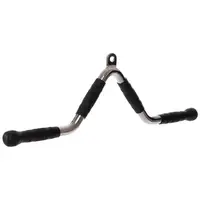 Ручка для тяги York Fitness V-подібна багатофункціональна з гумовими рукоятками, хром Ручка для тяги York Fitness V-подібна багатофункціональна з гумовими рукоятками, хром купити