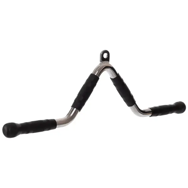 Ручка для тяги York Fitness V-образная многофункциональная с резиновыми рукоятками, хром. купить