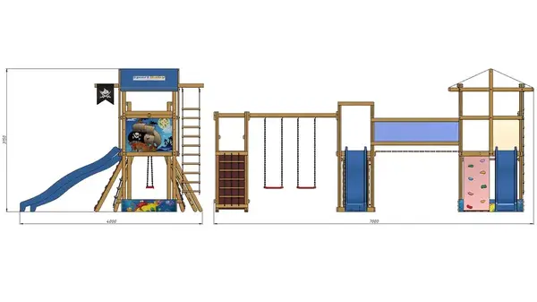 Дитячий майданчик SportBaby-12 купити недорого в Україні, фото 2