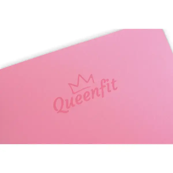 Коврик (мат) для фитнеса и йоги Queenfit Premium TPE 0,6см розово-фиолетовый купить недорого в Украине, фото 6