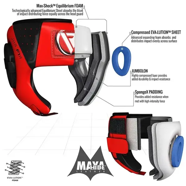 Боксерский шлем детский RDX Red купить недорого в Украине, фото 4