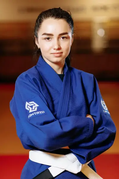 Кімоно для джиу - джитсу синє, TM "Kintayo", 180 зріст, щільність 450 гр/м.кв. купити недорого в Україні, фото 9