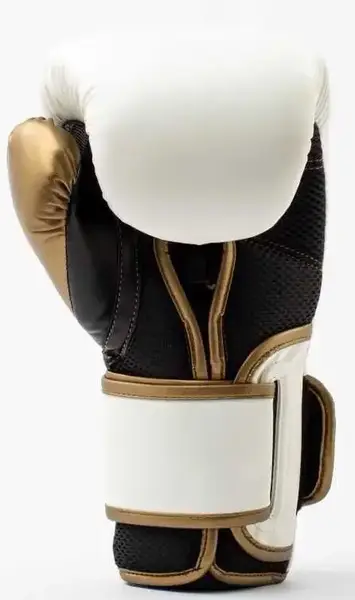 Боксерські рукавиці Everlast POWERLOCK 2R TRAINING GLOVE білий, золотий Уні 10 унцій купити недорого в Україні, фото 5