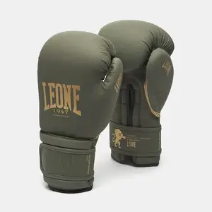 Боксерские перчатки Leone GN059G MILITARY EDITION Green 12 унций (капу в комплекте) купить