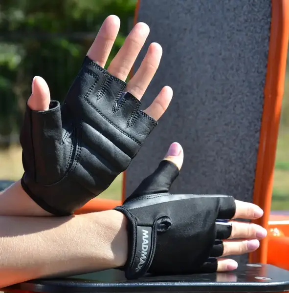 Перчатки для фитнеса MadMax MFG-251 Rainbow Grey L купить недорого в Украине, фото 8