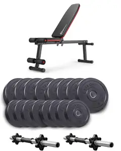 Набор Elitum Titan гантели 2х31кг со скамьей HS-1010 Pro купить