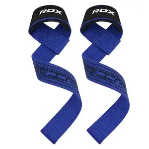 Лямки для тяги RDX S4 Gym Cotton Gel Straps Синій Plus купити