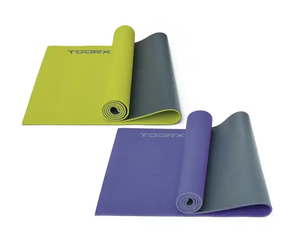 Коврик спортивный Toorx Yoga PVC 173 х 60 х 0,6 см для йоги и фитнеса Verde/Antracite (MAT-176) купить недорого в Украине, фото 2