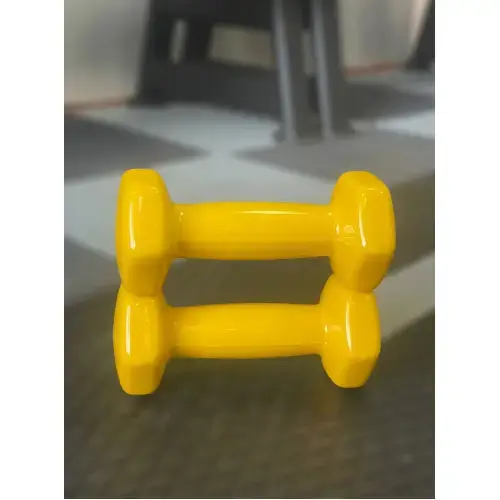 Гантель для фитнеса с виниловым покрытием Generation Fitness FF51D3A-1kg (желтый) купить недорого в Украине, фото 13