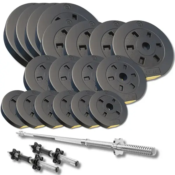 Набор Besport PowerPro 89кг с прямым грифом и скамьей WB-003 купить недорого в Украине, фото 11