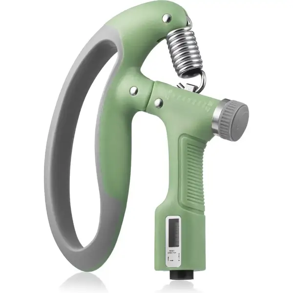 Эспандер регулируемый Gymtek 10-100кг со счетчиком серо-зеленый купить недорого в Украине, фото 2