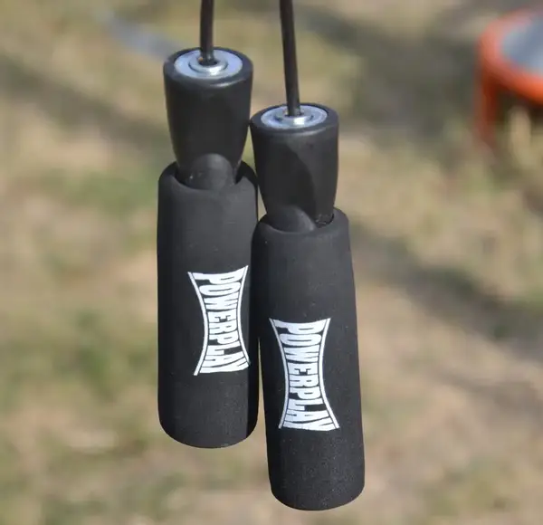 Скакалка скоростная PowerPlay 4211 X ROPE с утяжелителем (120г*2) Черная (3м.) купить недорого в Украине, фото 4