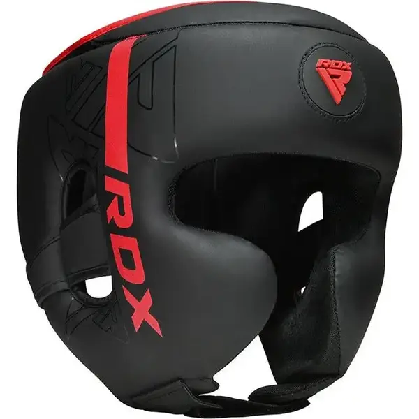 Боксерский шлем RDX F6 KARA Matte Red XL | Обхват головы >58 см купить недорого в Украине, фото 2