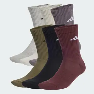 Носки Adidas CUSHIONED CREW SOCKS 6-пар мультицвет (темные) M (40-42) купить