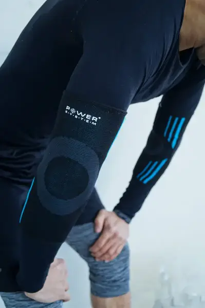 Налокотники Power System PS-6020 Elbow Support Evo Black/Blue (пара) M купить недорого в Украине, фото 9