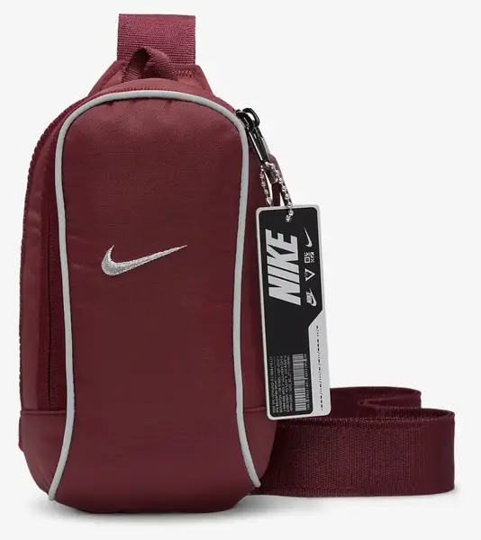 Сумка через плечо Nike NK NSW ESSNTL CRSSBDY-MTL PULL 1L бордовый Уни 20.5x12.5x5 см купить