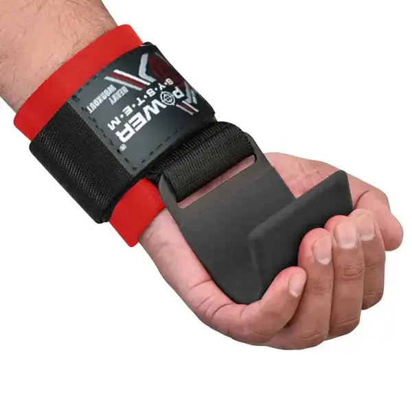 Крюки для тяги на запястье Power System PS-3310 Hardcore Hooks Black/Red купить недорого в Украине, фото 6